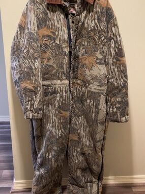 Vintage WALLS Blizzard Pruf Camouflage Hunting Mens XL Coveralls USA